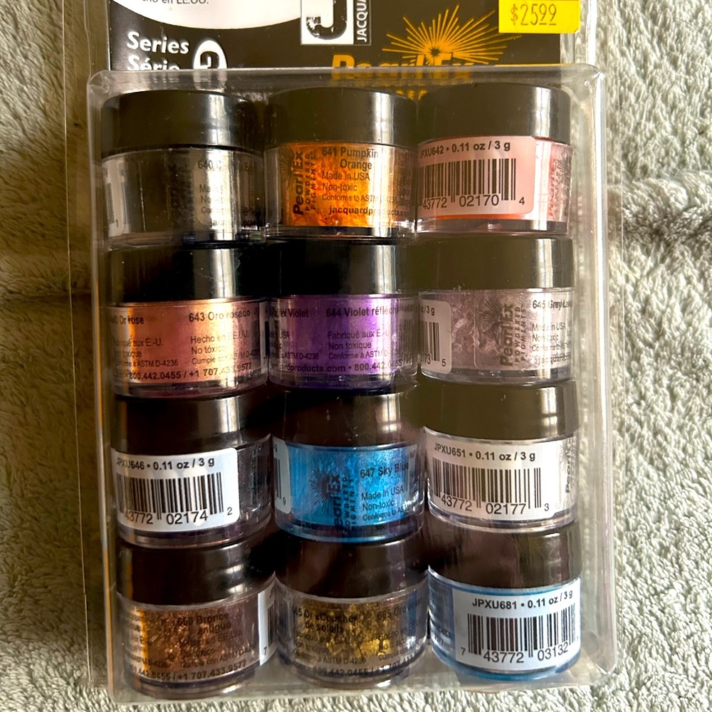 NEW Pearl Ex Series 3 Powdered Pigments. 12 New, Unopened Jars